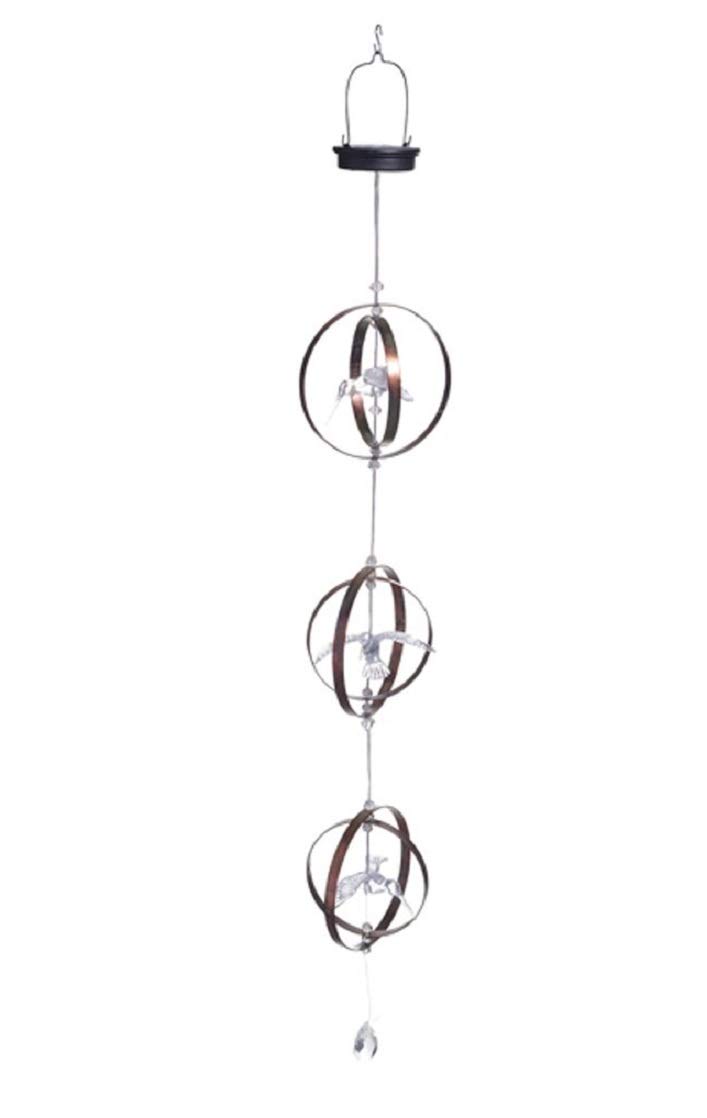 Hummingbird Solar Powered Outdoor Decor - Hanging Garden & Patio Decorations for Yard, Lawn, and Porch | Weather-Resistant Solar Lights for Nighttime Ambience