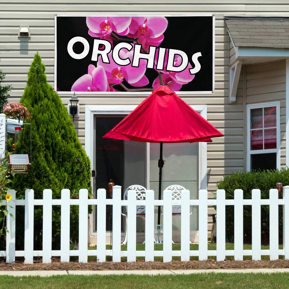 Premium Vinyl Banner - Multiple Sizes (60x144 Inches) | Weatherproof Outdoor Business Sign with 10 Grommets | Ideal for Orchid Nurseries, Industrial Yard Signs & Commercial Advertising