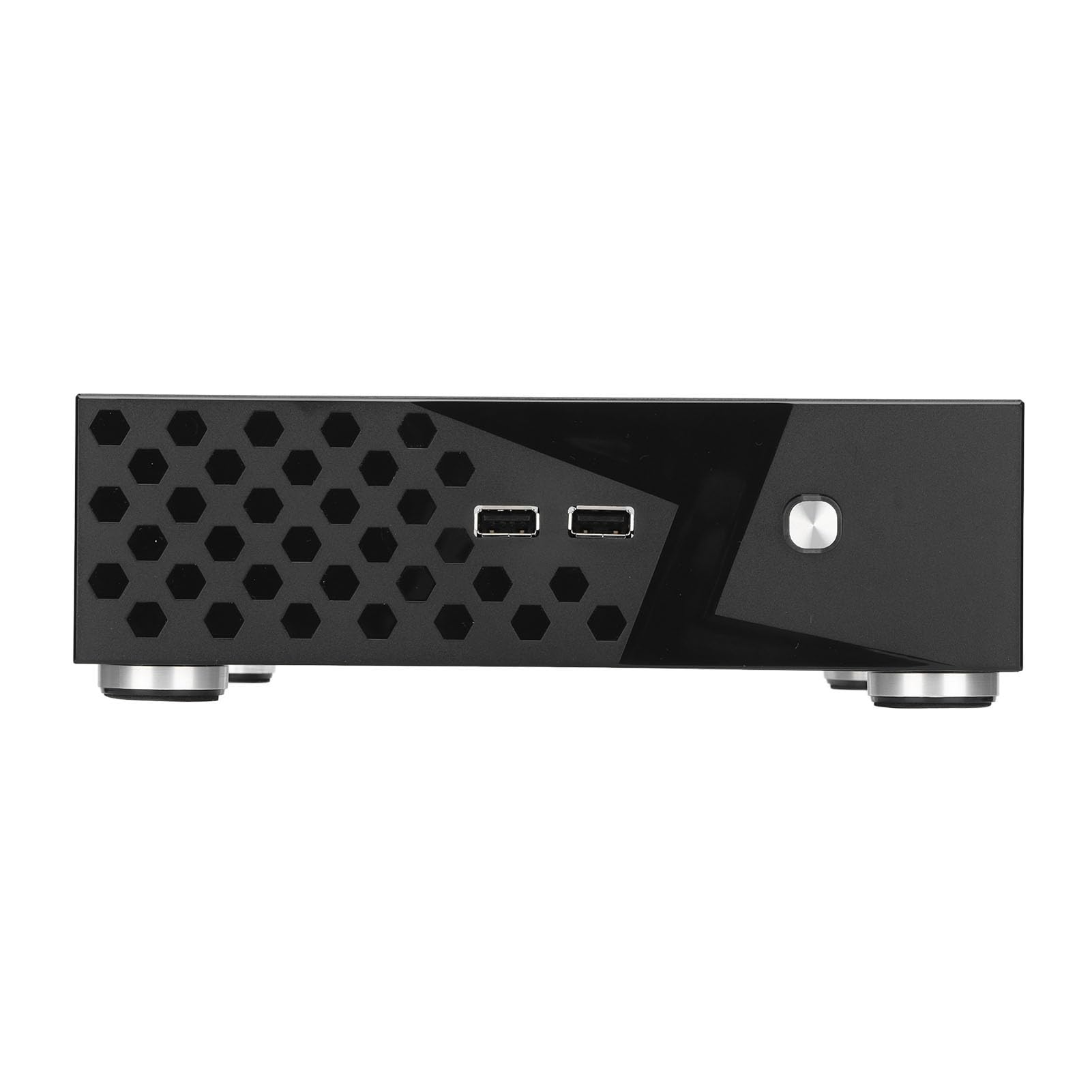 Leapiture Compact Mini HTPC Computer Case - High Heat Dissipation Desktop PC Case for Home Theater & Gaming (Black) | Perfect for Home Office, Media Center & Small Space Setups