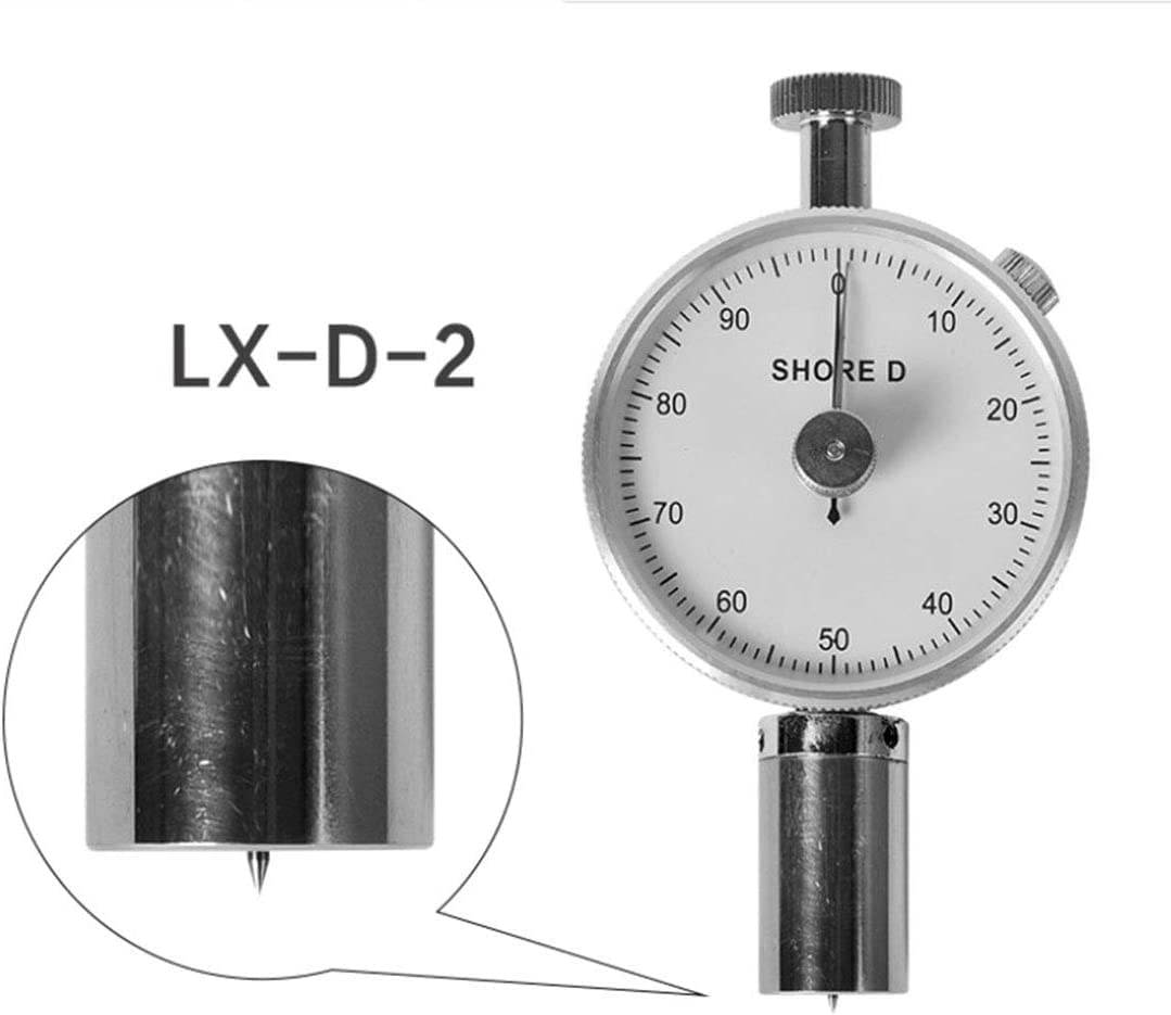 Professional Shore D Hardness Tester Meter - Digital Durometer 0-100HD with Dual Needle for Rubber, Plastic & Foam - Ideal for Quality Control in Manufacturing & Material Testing Labs
