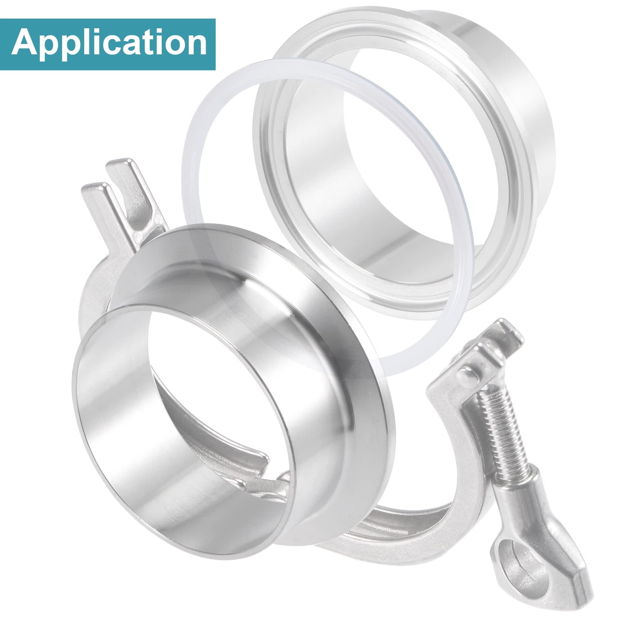 High-Temperature Silicone Rubber Gasket 119mm OD (4.25 Inch) - Industrial Flange O-Ring Seal for Pipes, Valves & Pumps - Perfect for Food Processing, Chemical & Water Treatment Systems