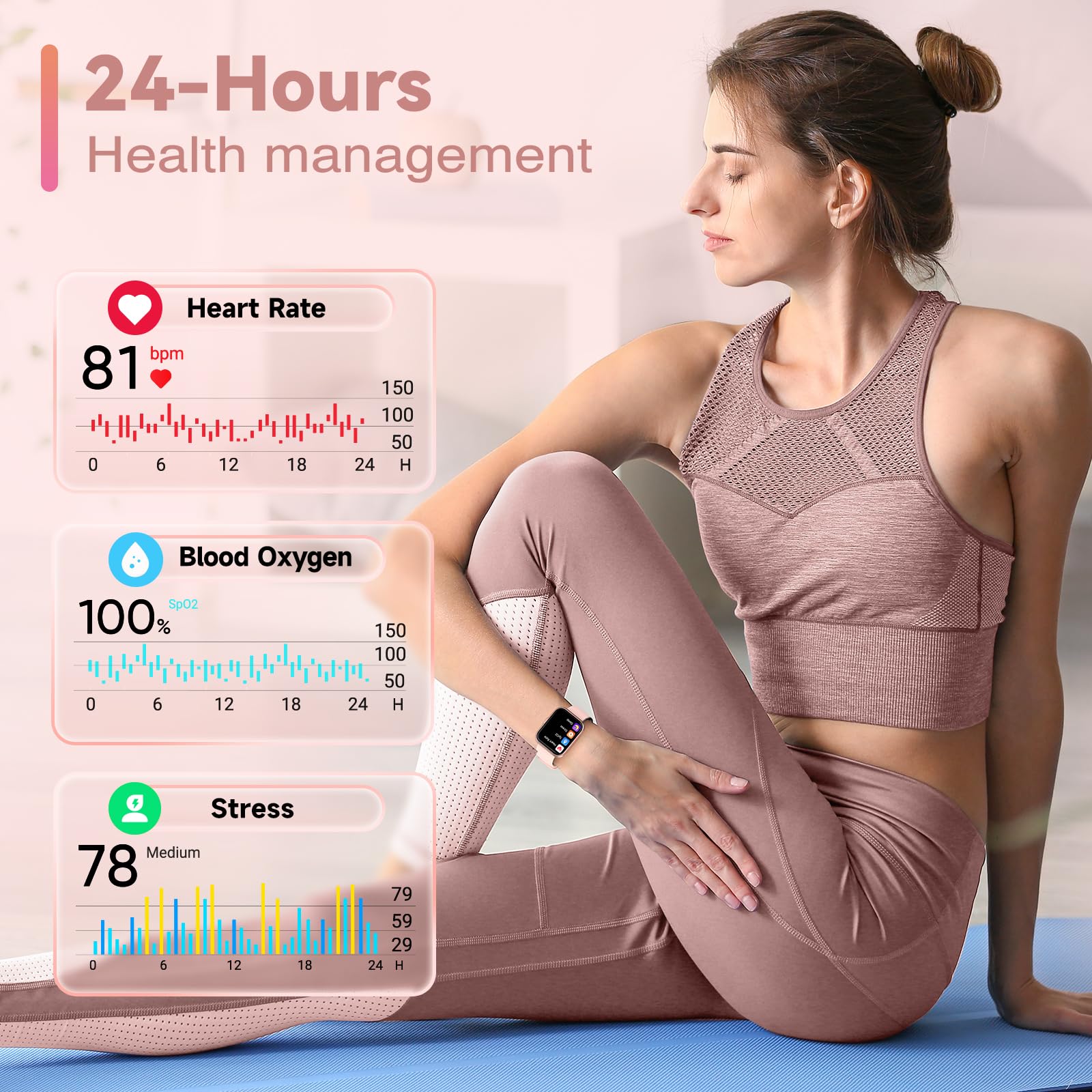 Smart Watches for Women with Alexa Built-in, 1.8