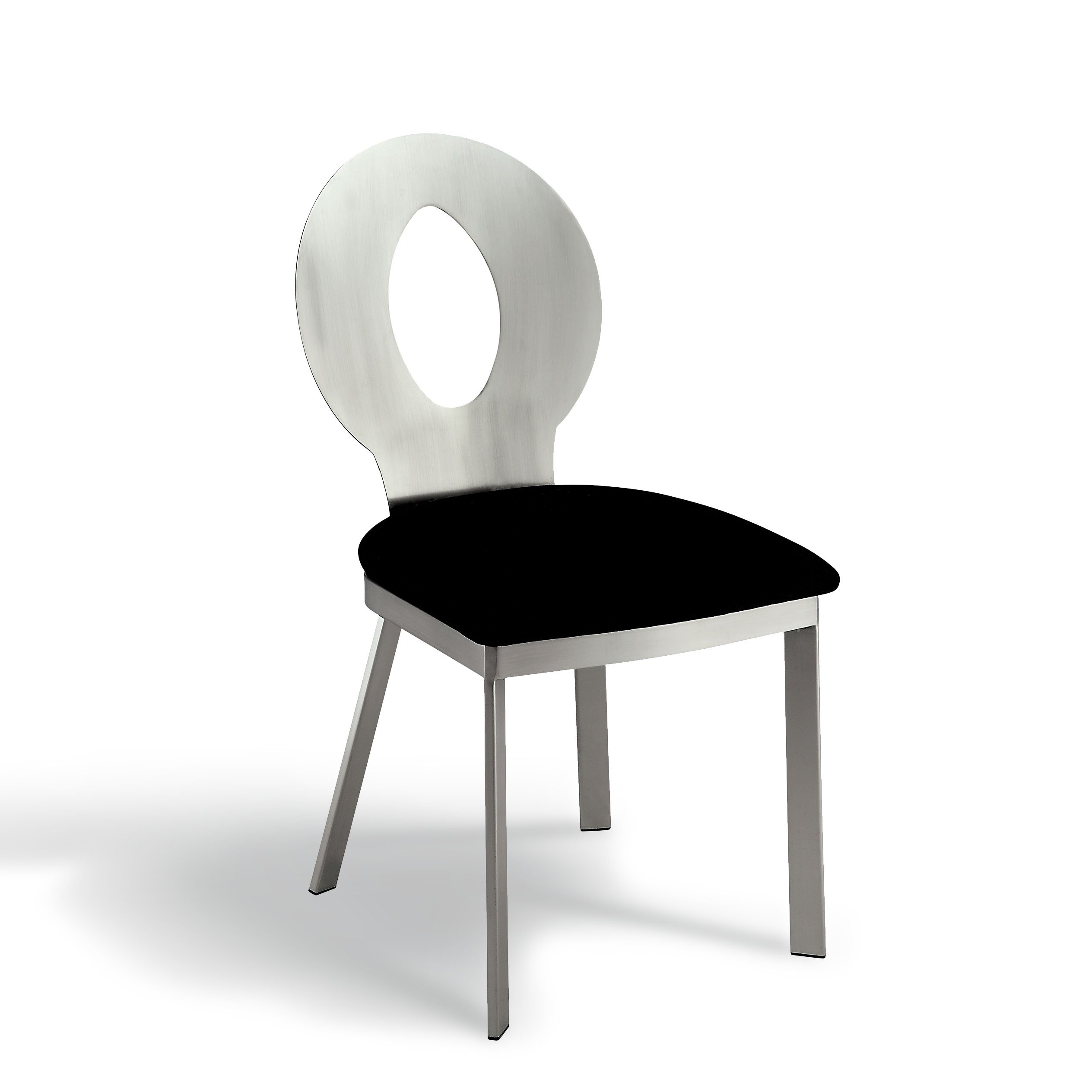 Furniture of America Maiorga Oval Keyhole Design Dining Chairs - Set of 2 Modern Kitchen Chairs for Dining Room, Breakfast Nook & Small Spaces