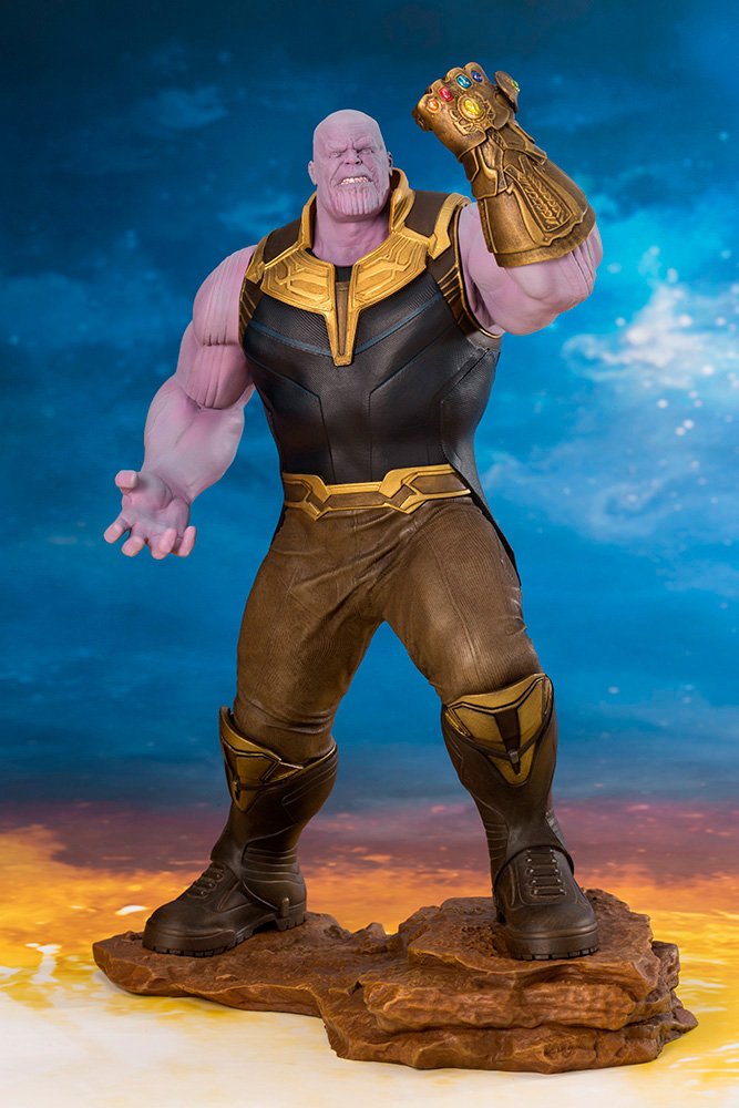 Kotobukiya Marvel Avengers Infinity War: Thanos 1/10 Scale ArtFX+ Statue - Premium Collectible Figure for Superhero Fans & Home Display