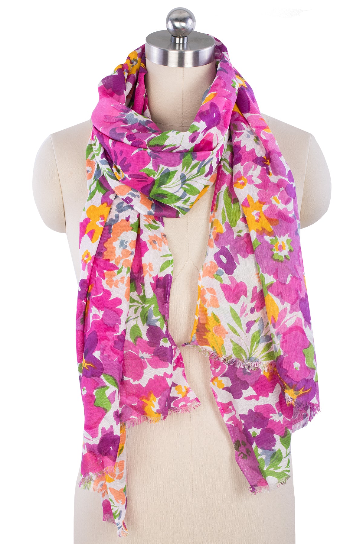 Elegant Floral Garden Scarf Set for Women - Lightweight Fashion Accessory for Spring Outfits, Weddings & Outdoor Events