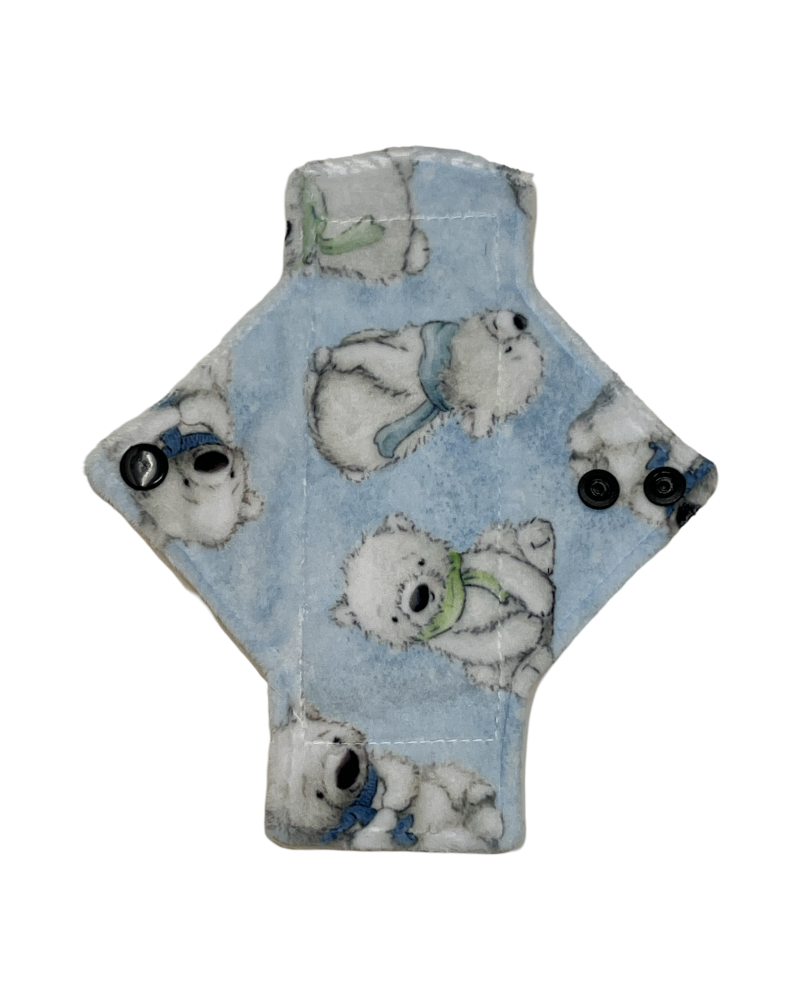 Organic Cotton Bear Print Pantyliners - Ultra Soft & Breathable Feminine Hygiene Pads for Daily Protection & Comfort - Perfect for Workouts, Travel & Everyday Use
