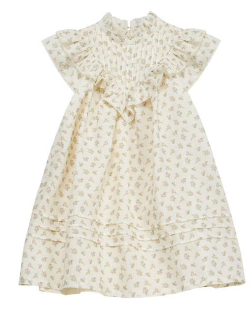 CERA UNA VOLTA Sandra Dress for Girls (2-12 Years) - Elegant Floral Party Dress for Special Occasions, Birthday & Holiday Events