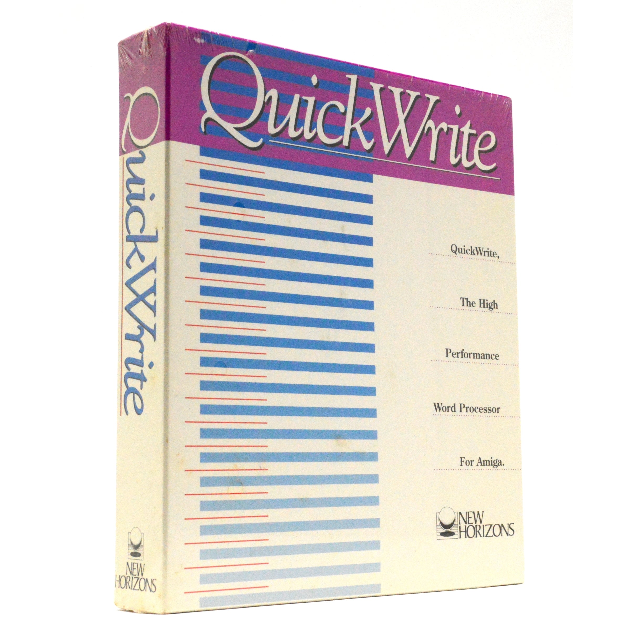 Brand New AMIGA QUICKWRITE Word Processor Software - Factory Sealed by New Horizons | Perfect for Vintage Computer Enthusiasts & Retro Computing Projects