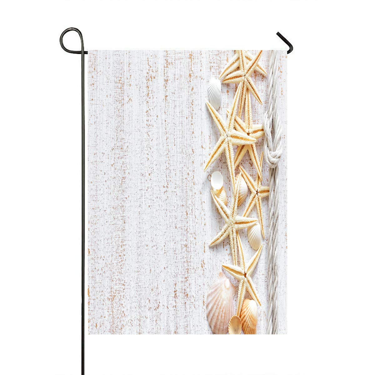 ECZJNT 28x40 Inch Sea Shells Garden Flag - Outdoor Decorative Flag for Home, Party, Beach Theme Decor - Perfect for Patio, Yard, and Summer Garden Decorations