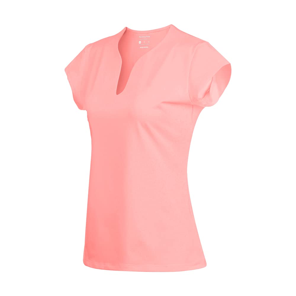 **Women's Short Sleeve V-Neck Tennis Shirts – Breathable Solid Golf & Running T-Shirts for Active Lifestyles | Perfect for Tennis, Golf, Gym & Casual Wear**