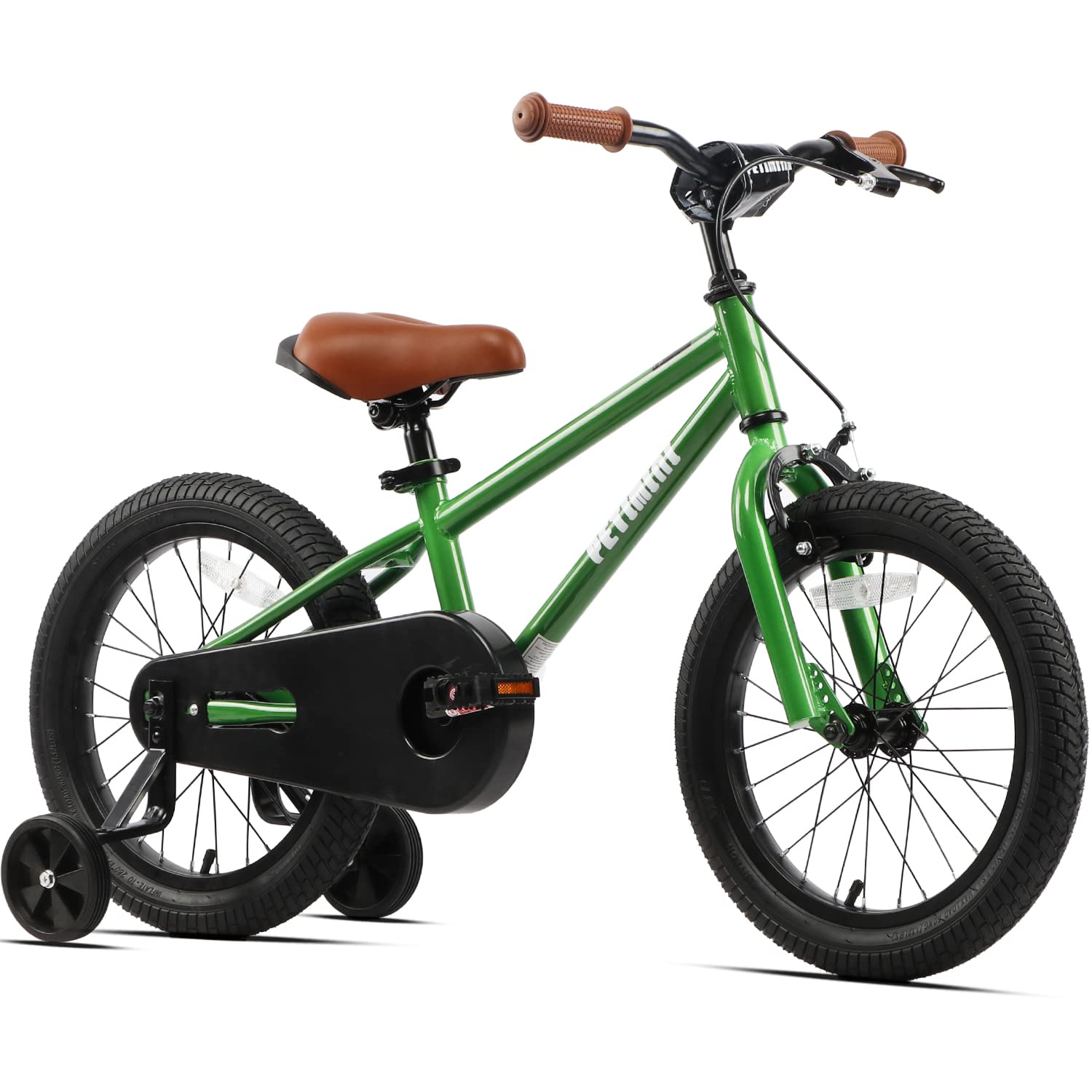 Petimini BMX Style Kids Bike for Boys & Girls Ages 2-9 Years - 12/14/16/18 Inch Bicycle with Training Wheels in Multiple Colors | Perfect for Neighborhood Rides, Park Adventures & Learning to Cycle