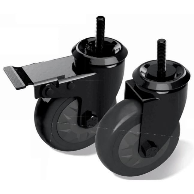 Big Green Egg Locking Caster Kit 120410 - Heavy Duty Grill Wheels for Easy Mobility | Perfect for Outdoor Cooking, BBQ & Patio Use