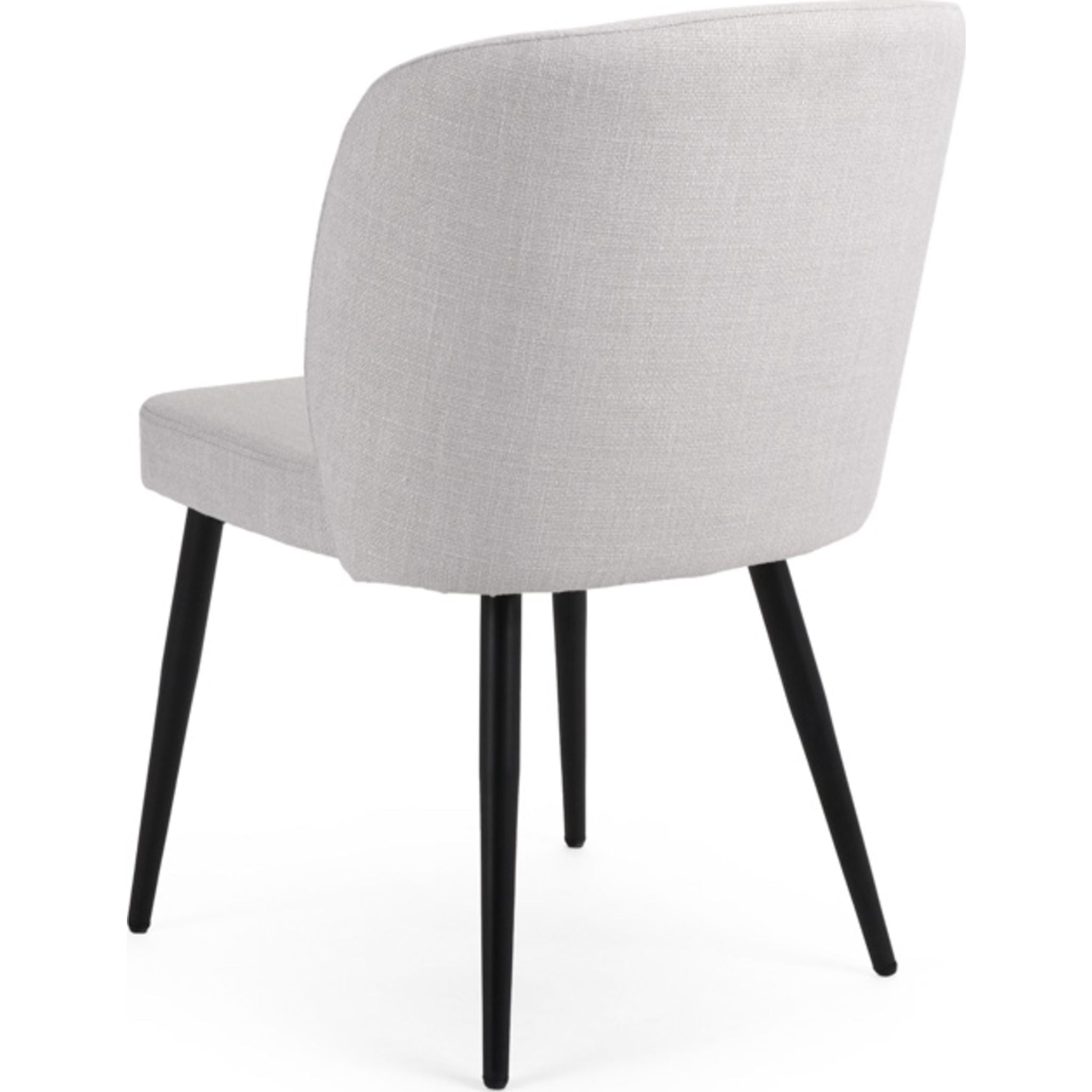 Barclay Side Chair - Light Grey Upholstered Dining Chair with Wooden Legs (102810) - Perfect for Kitchen, Dining Room, and Office Spaces