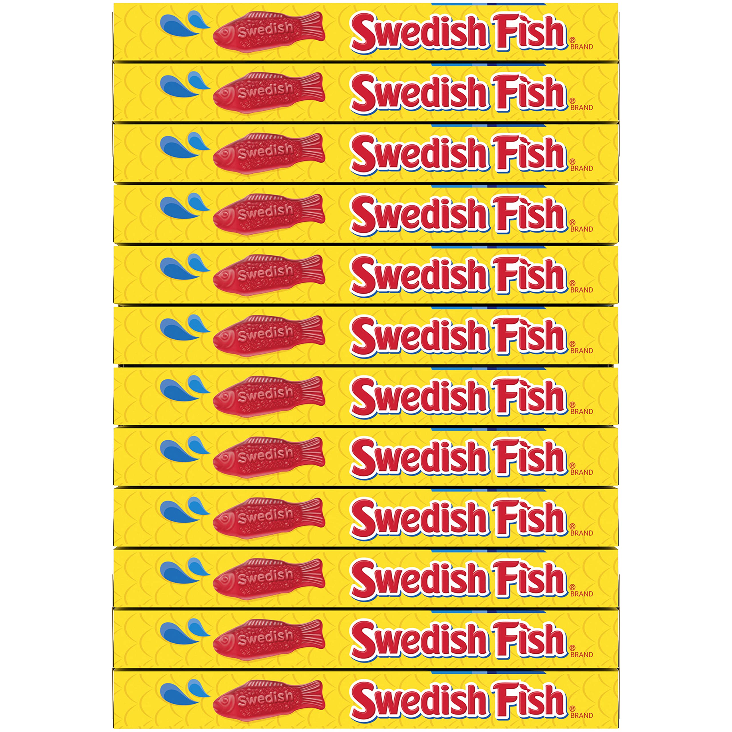 SWEDISH FISH Soft & Chewy Candy - Bulk 12 Pack (3.1 oz Boxes) - Easter Candy for Parties, Gifts & Movie Night Snacks
