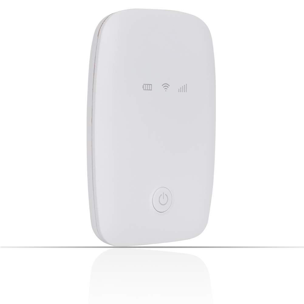 FASJ Portable WiFi Hotspot Box - Mini Mobile Router for Travel, Outdoor, Tablet & Notebook - High Speed Wireless Internet Anywhere (White) | Perfect for Remote Work, Camping & Business Trips