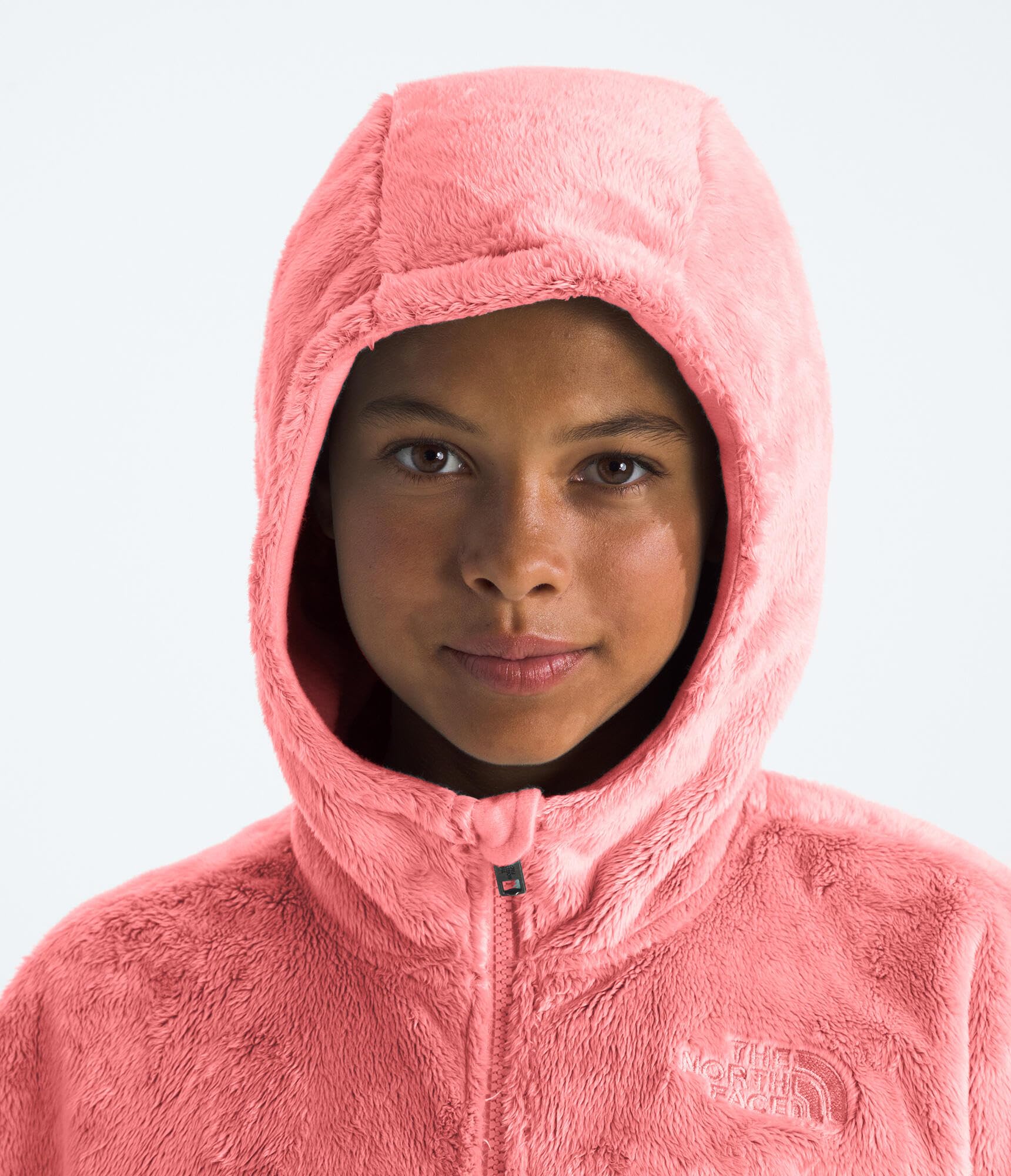 The North Face Girls' Osito Full Zip Hoodie - Warm Fleece Jacket for Kids, Outdoor Play & School - Toddler to Youth Sizes