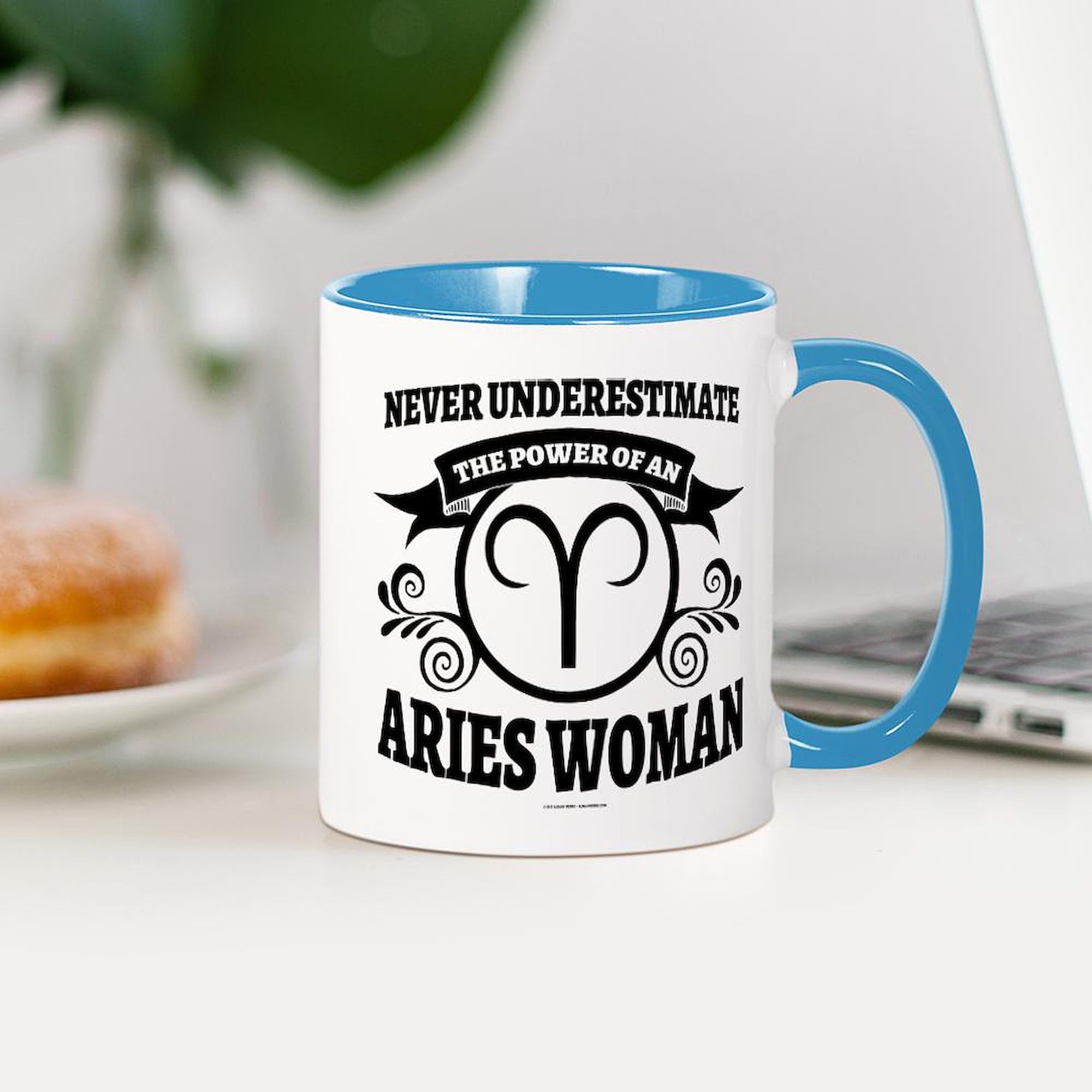 Aries Woman Zodiac Sign 11 oz (325 ml) Ceramic Coffee Mug - Perfect for Birthday Gifts, Office Use & Morning Coffee Rituals