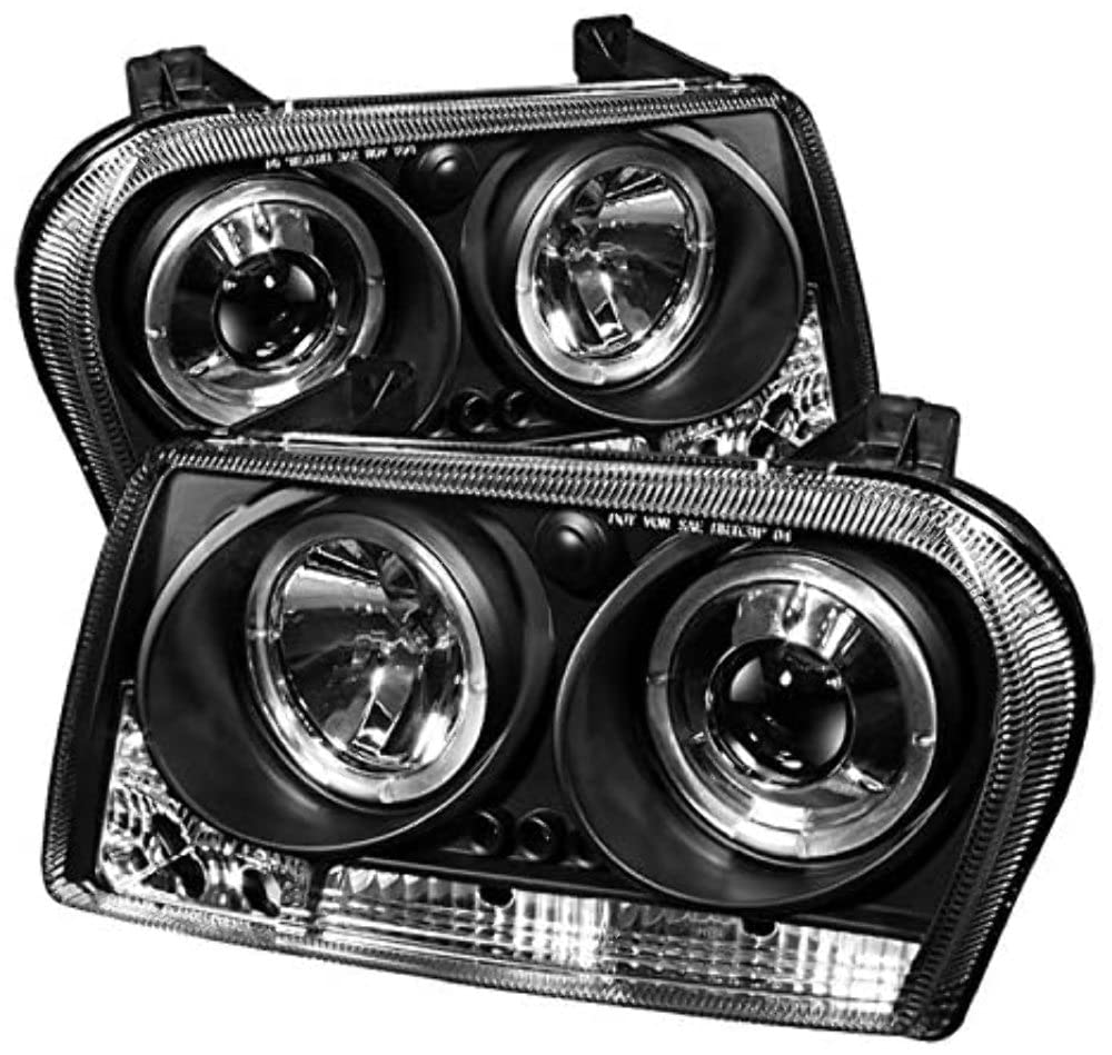 Spyder Auto 5008008 LED Halo Projector Headlights - Black/Clear - High Performance Lighting for Night Driving & Off-Road Adventures