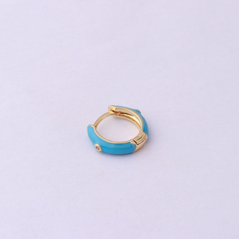 18K Gold Hoop Huggie Earrings - Clip On Hoop Earrings for Women | HSPJ353 | Perfect for Weddings, Parties & Everyday Wear