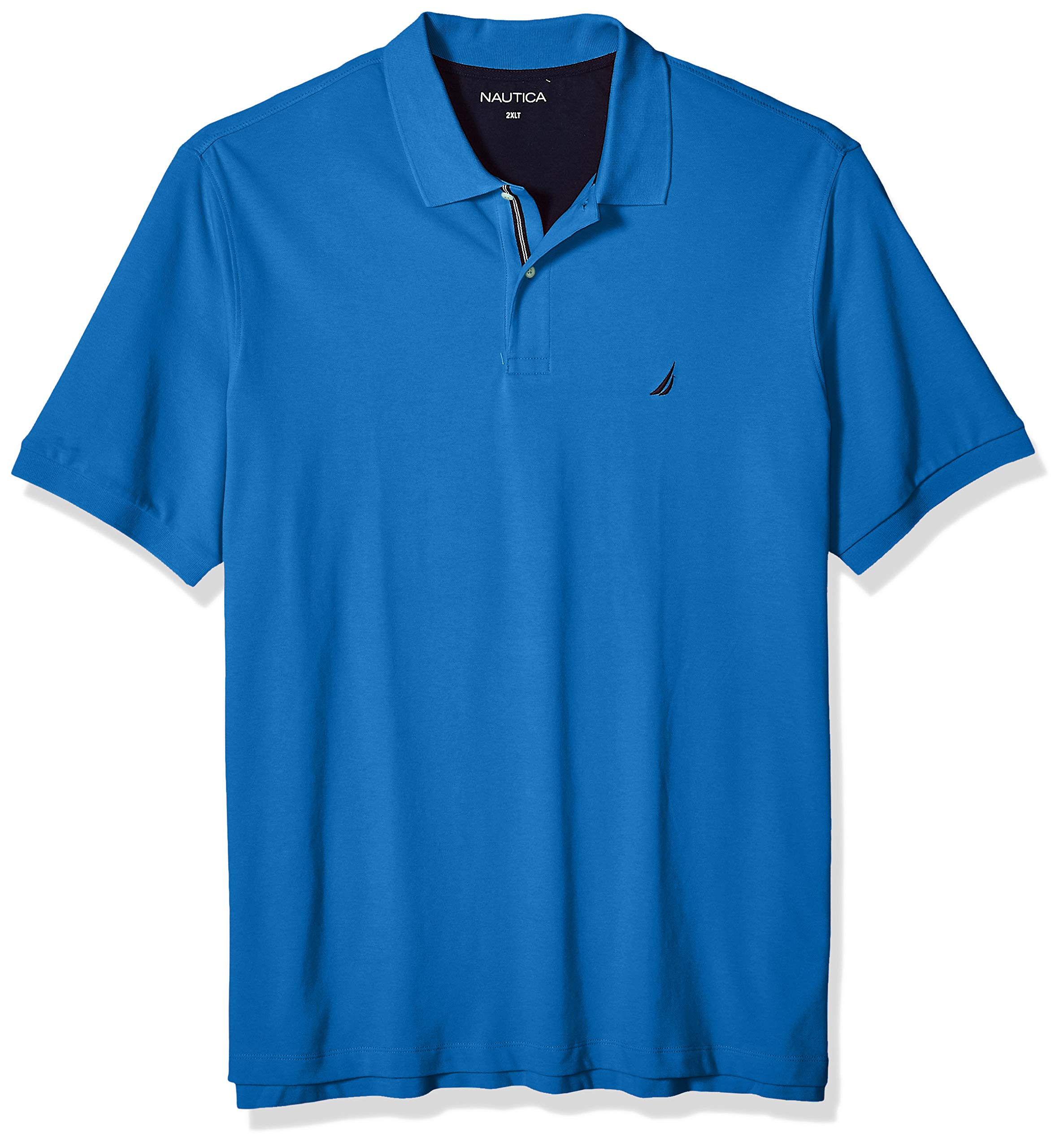 Nautica Men's Big & Tall Short Sleeve Polo Shirt - Stretch Comfort Fit Solid Color Casual Top for Golf, Boating & Summer Outings