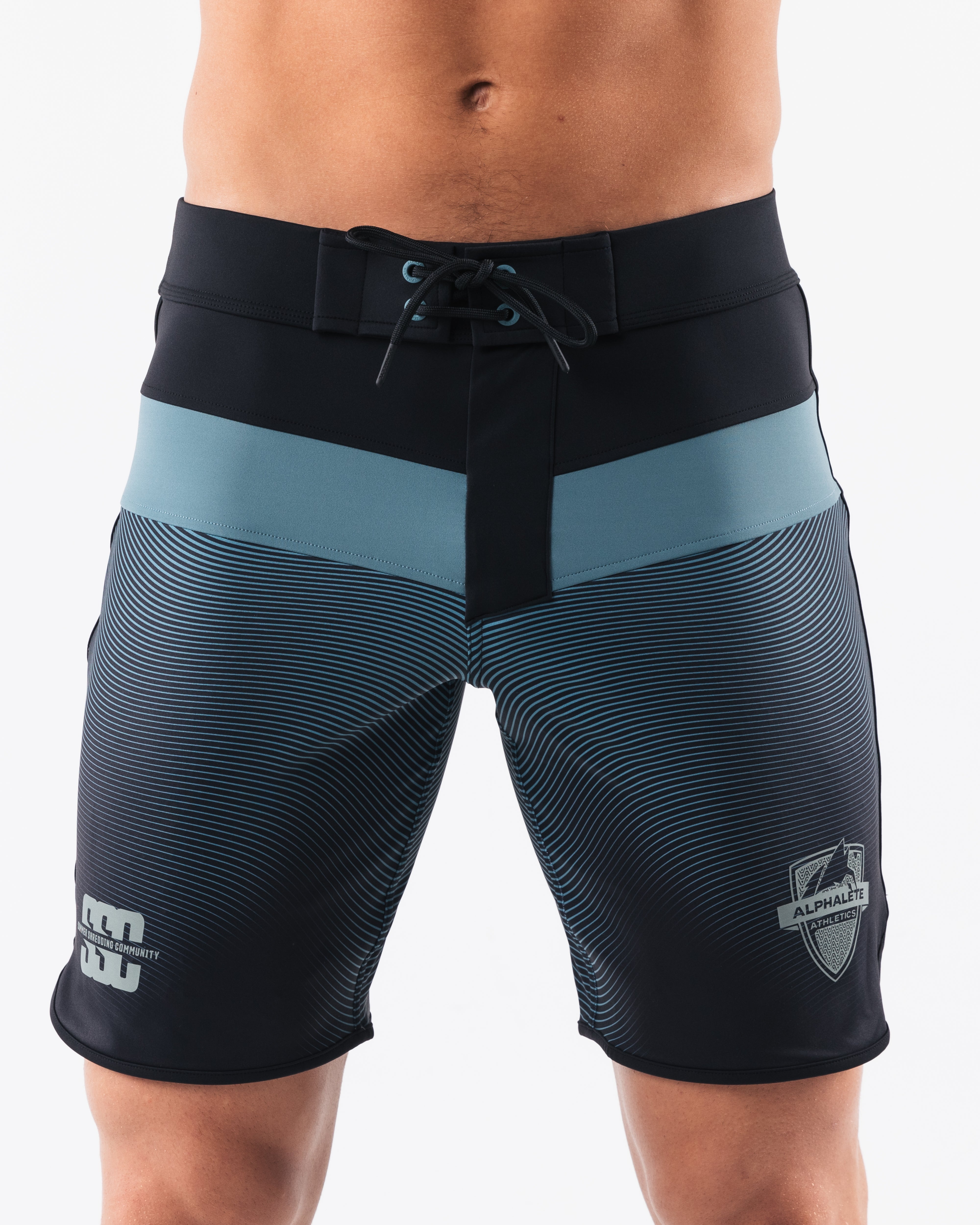 Premium SSC Boardshorts for Men - Black Stone Color - Swim, Surf & Beachwear for Active Lifestyles