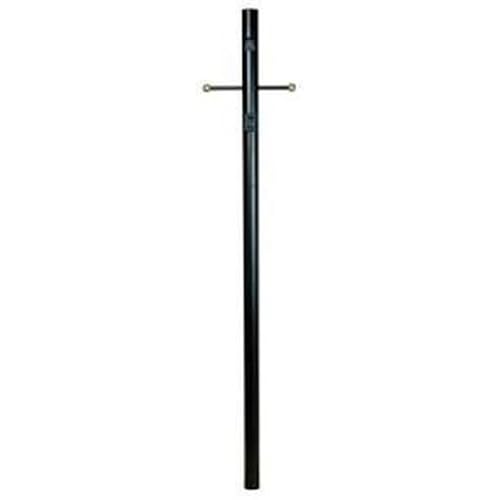 Craftmade Z8992-TB Matte Black Direct Burial Post Lamp - Outdoor Landscape Lighting for Garden, Pathway, and Driveway