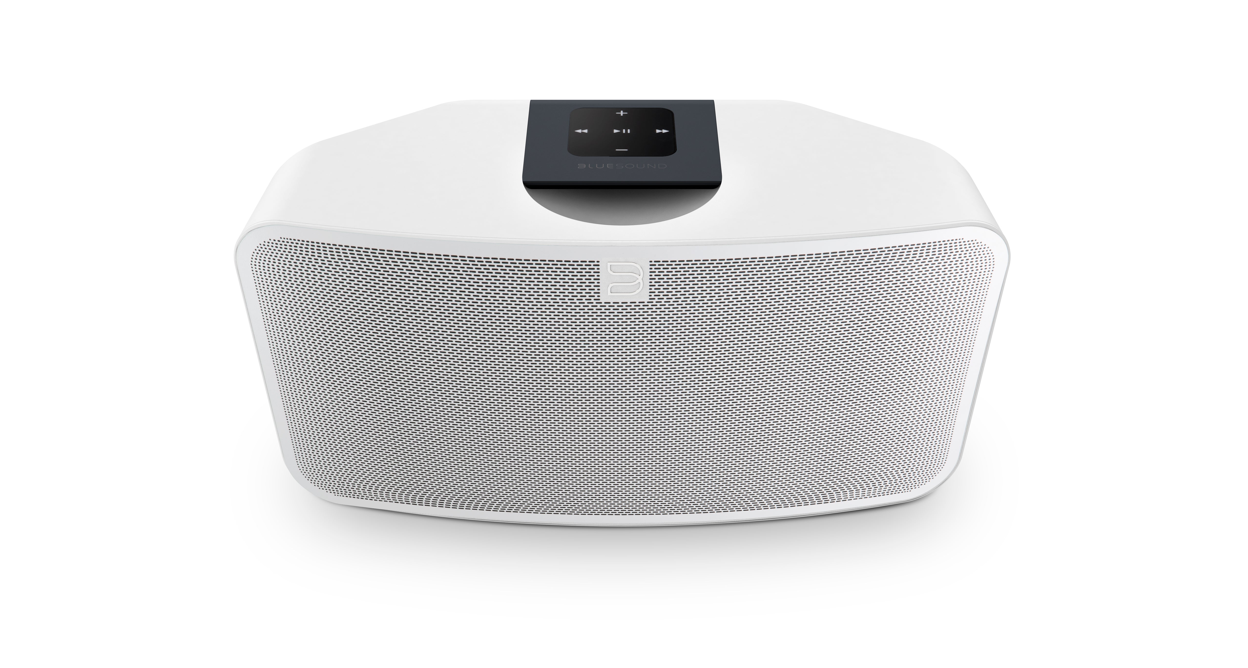 Bluesound PULSE MINI 2i Wireless Multi-Room Smart Speaker - High-Quality Audio Streaming, WiFi & Bluetooth Connectivity, Compact Design (White) - Perfect for Home Theater, Office, and Bedroom Use