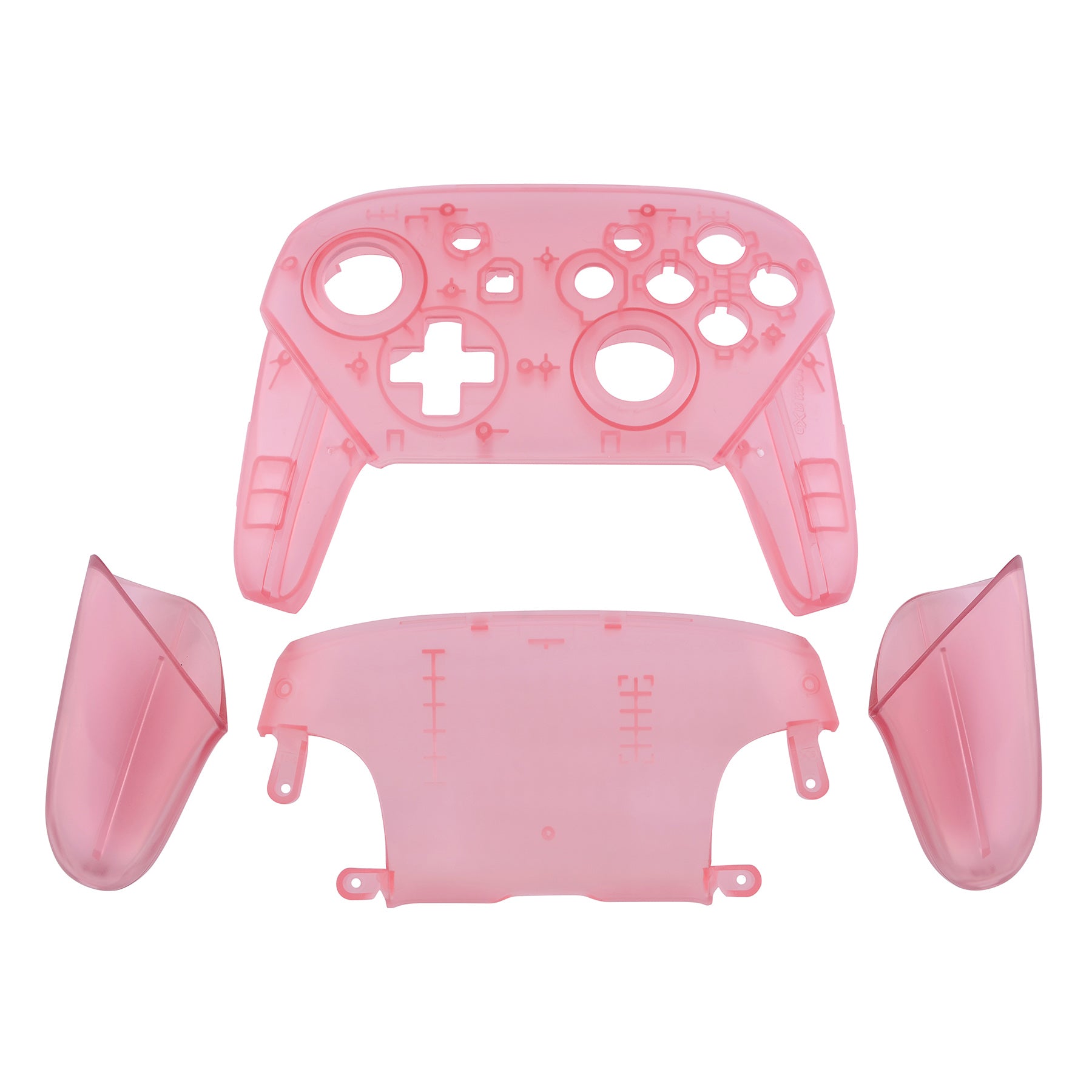 eXtremeRate Cherry Pink Faceplate & Backplate Replacement for Nintendo Switch Pro Controller - DIY Custom Shell Kit (Controller Not Included) - Perfect for Gaming Enthusiasts & Custom Mods