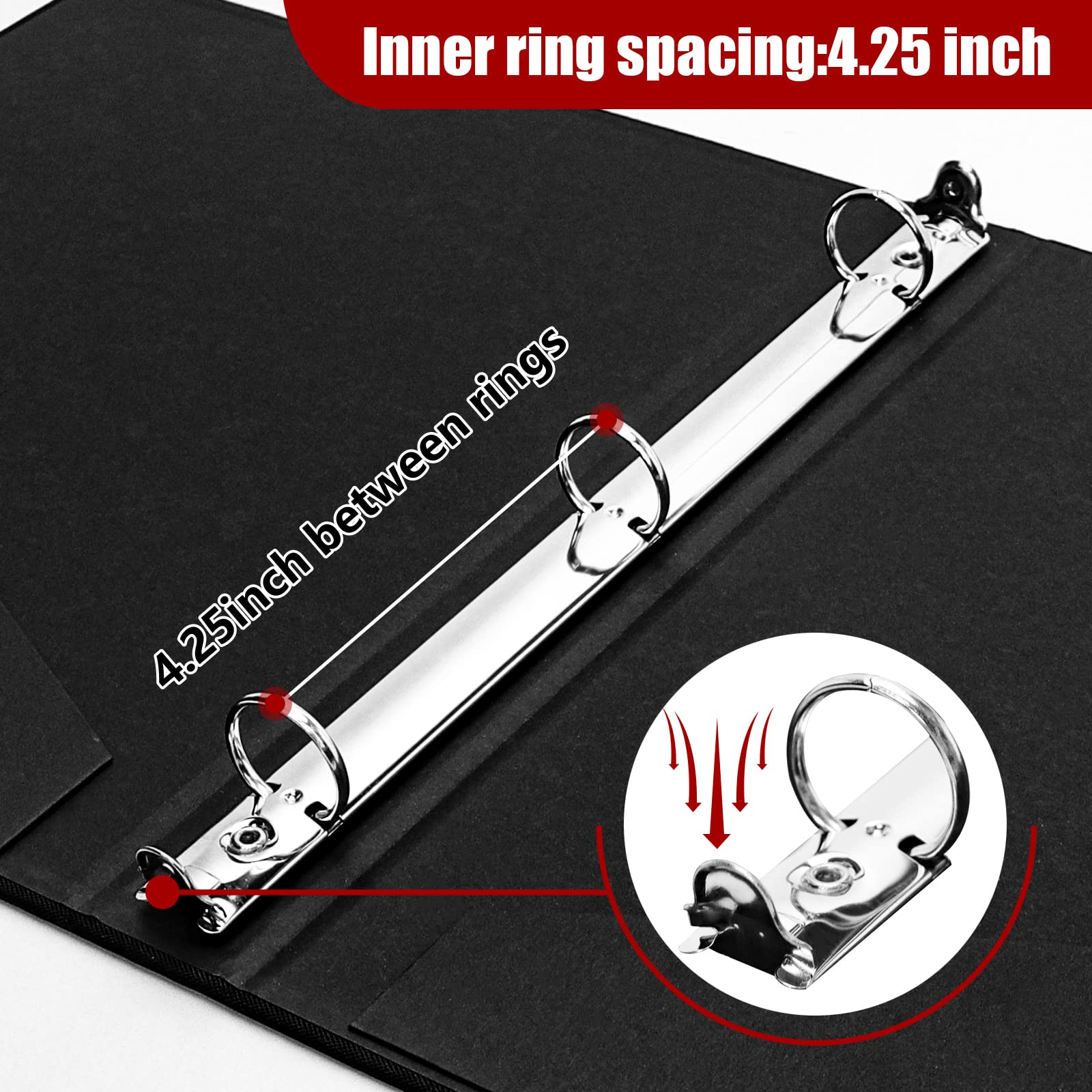 Vienrose 1 Inch 3-Ring Binder with Durable Linen Cover - Holds 8.5