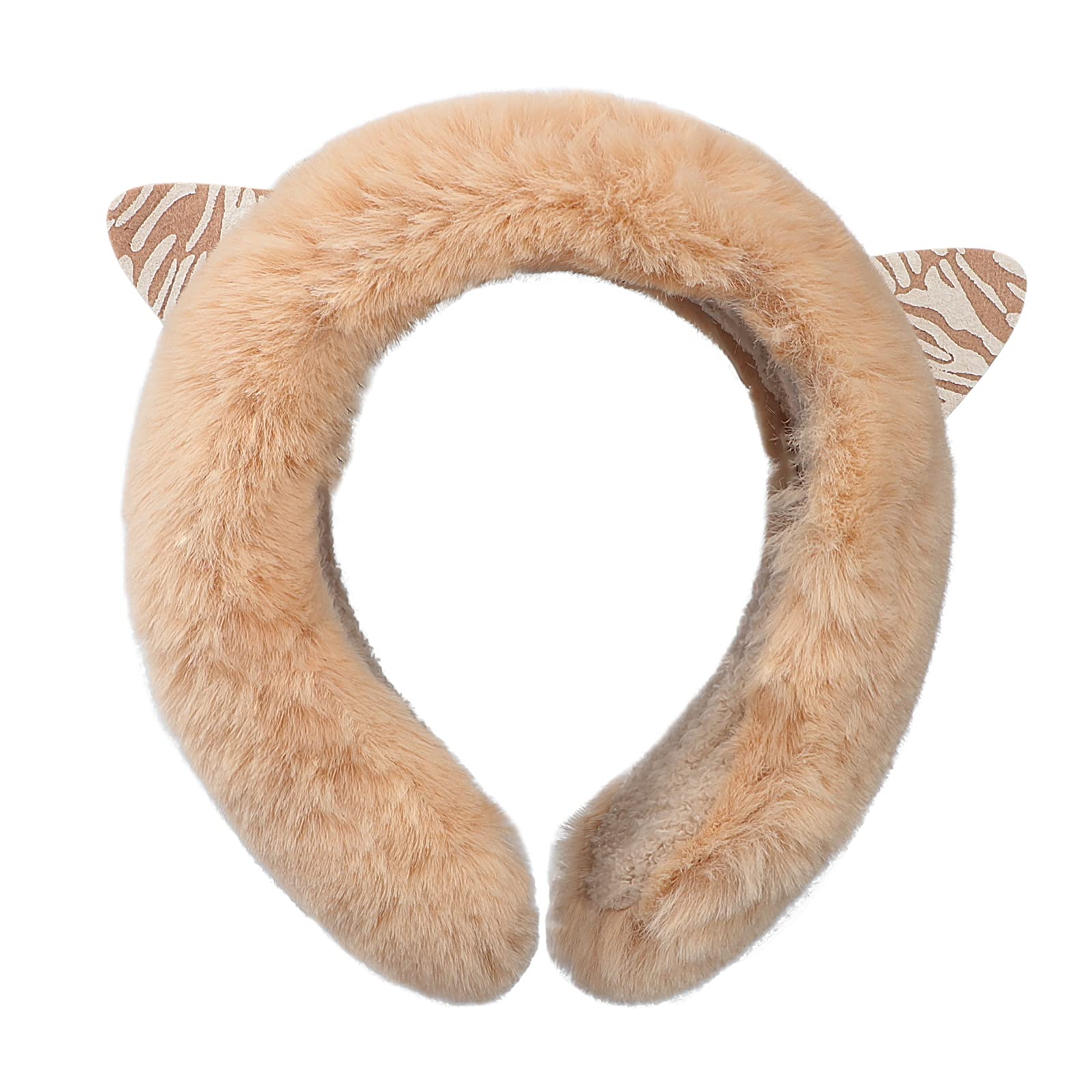 Cat Ear Earmuffs for Women - Soft Plush Winter Ear Warmers with Neck Warper, Windproof Thermal Headband for Girls & Ladies | Perfect for Outdoor Activities, Winter Sports, and Daily Commute in Cold Weather