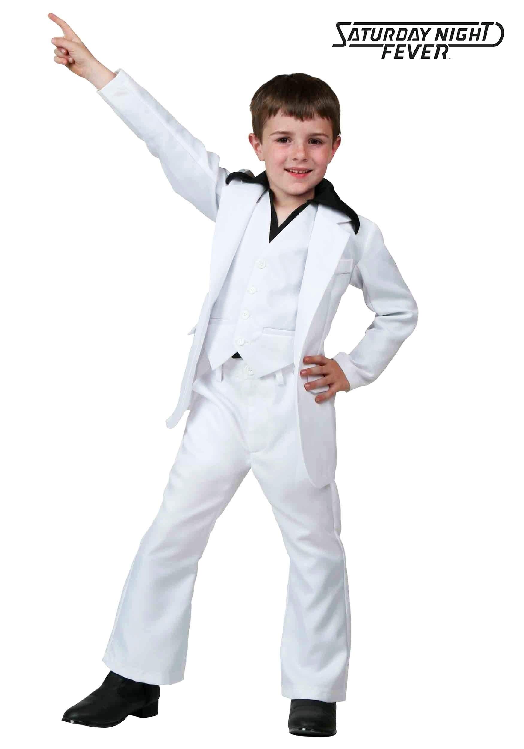 Saturday Night Fever Outfit for Boys | 1970s Disco Costume | Boogie Dance Party Ensemble | Groovy Dance Attire | Perfect for Halloween, Theme Parties & Dance Performances