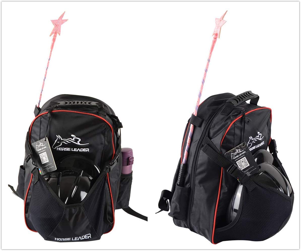 PlayDo Equestrian Riding Boots, Helmet & Backpack Set - Complete Horse Riding Gear for Kids & Adults - Perfect for Trail Rides, Shows & Training
