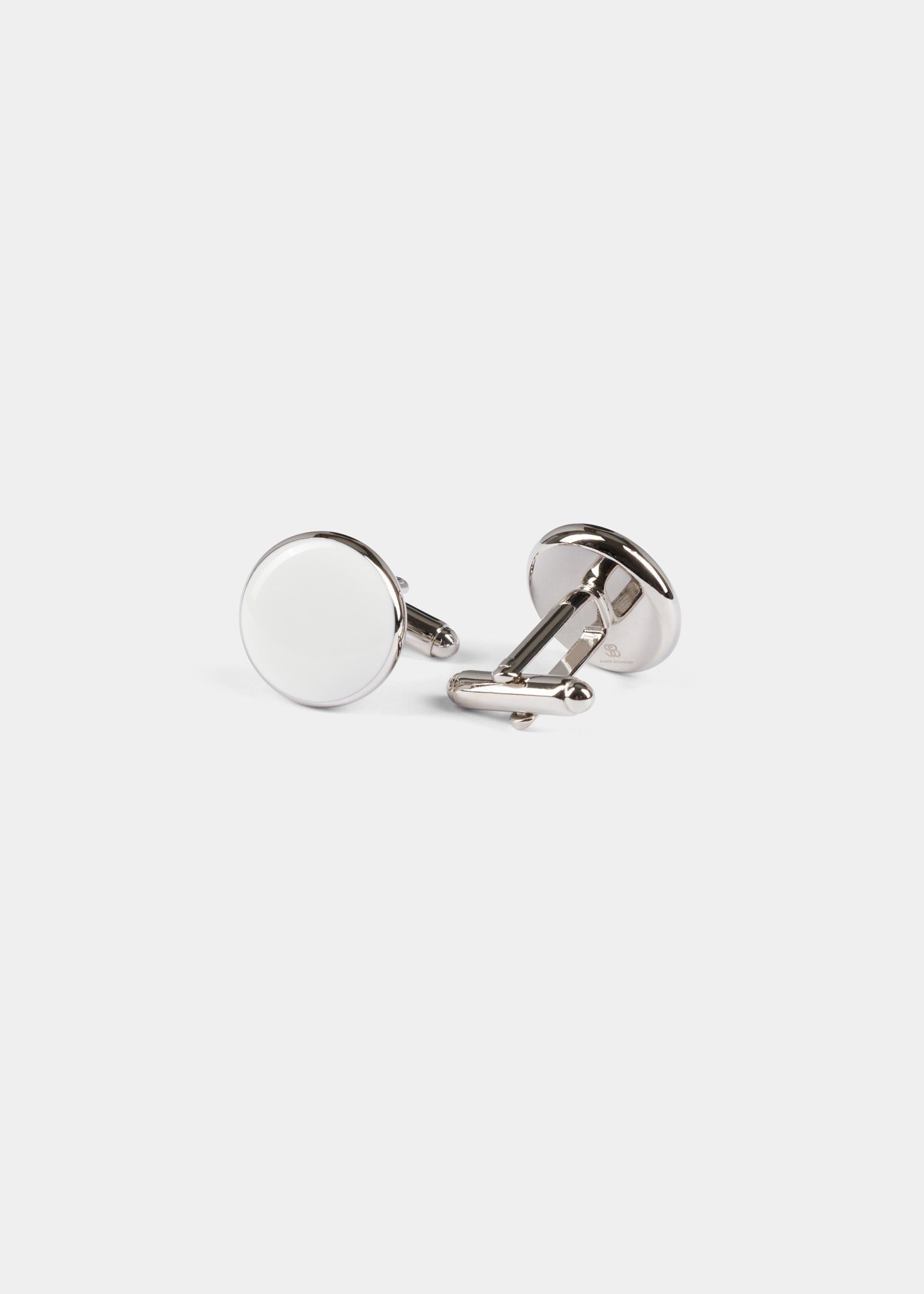 Elegant White Cufflinks for Men - Classic Wedding & Formal Dress Accessories - Perfect for Business Attire, Tuxedos and Special Occasions