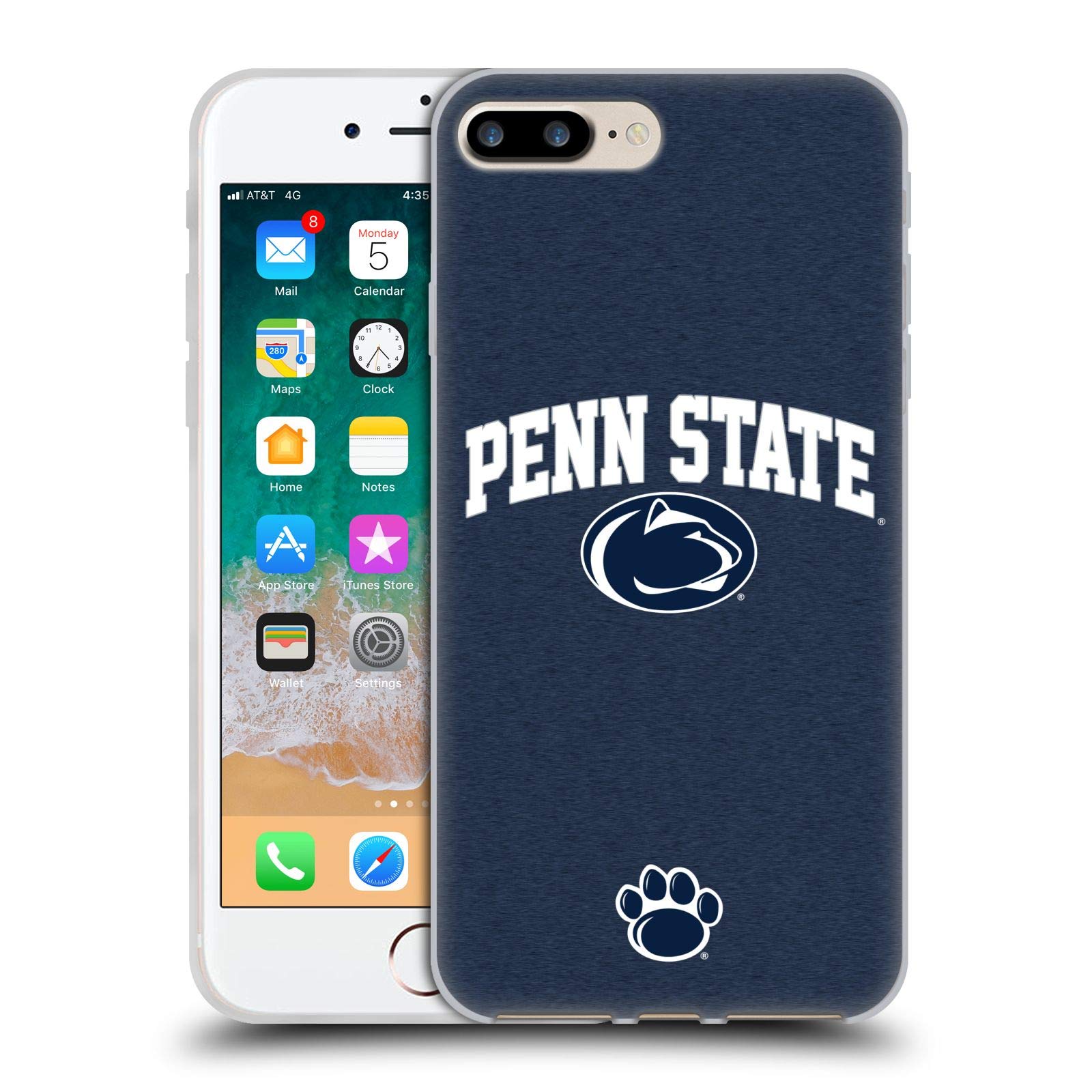 Officially Licensed Pennsylvania State University (PSU) iPhone 7 Plus/8 Plus Soft Gel Case - Durable Protective Cover for College Students & Alumni - Perfect for Campus Life, Game Days & School Spirit
