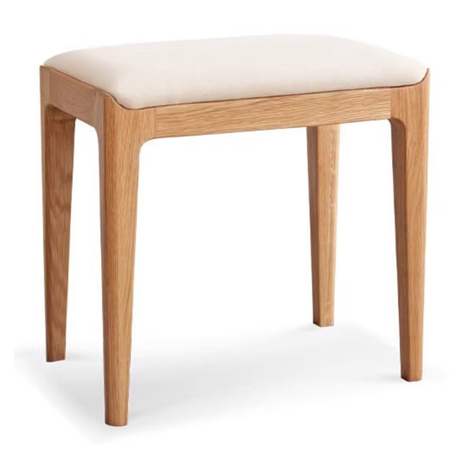16.5x11.8x16.5 inch / 42x30x42 сm / Natural Wood Color / Oak log makeup stool