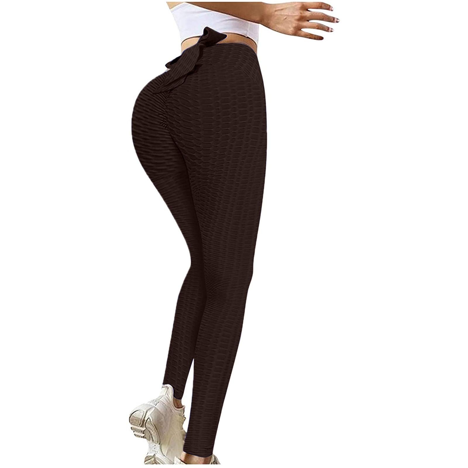 High Waist Solid Color Women's Yoga Pants - Seamless Hidden Fitness Leggings for Workout & Lounge - Perfect for Gym, Running, and Everyday Wear