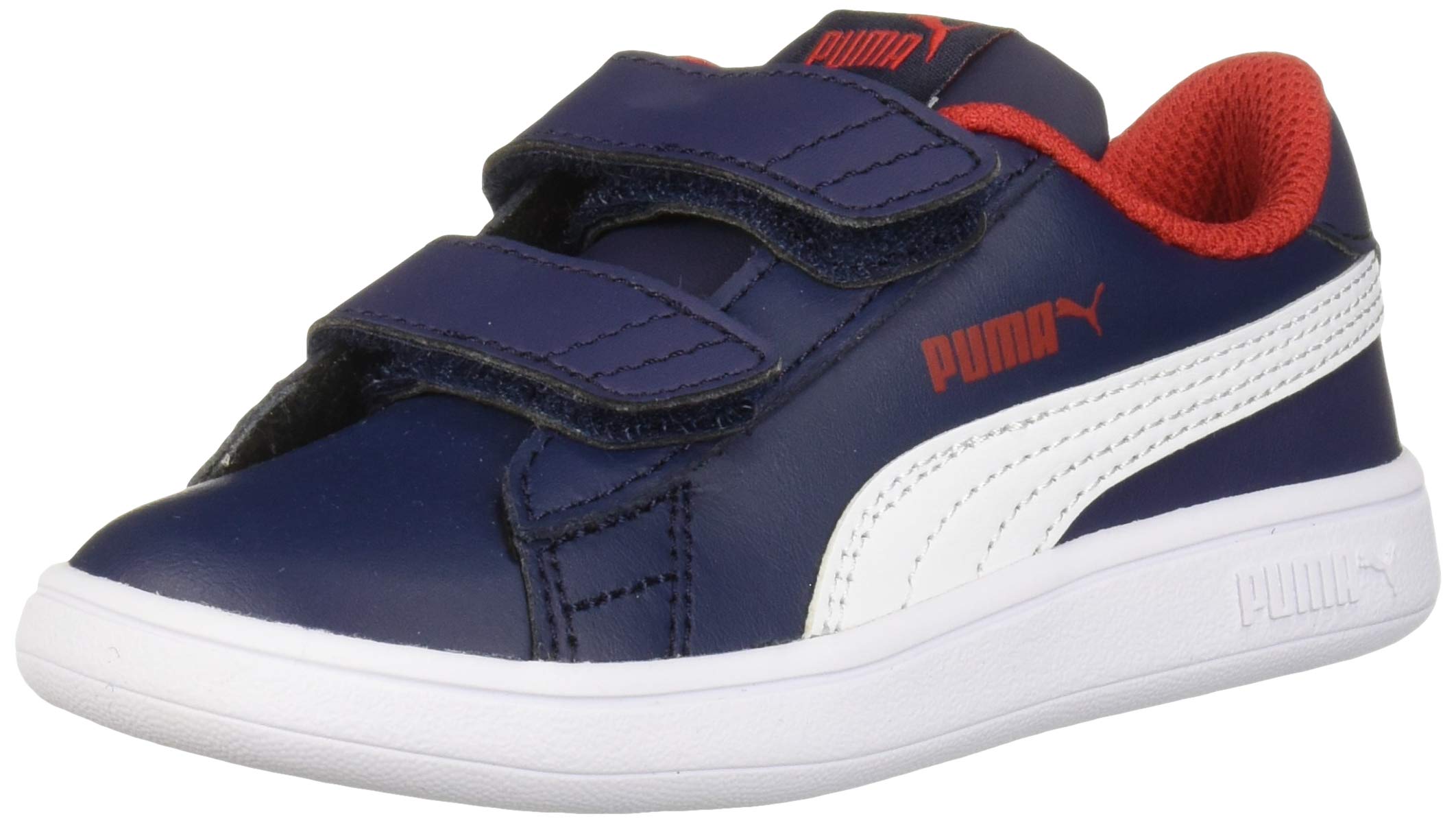 PUMA Unisex-Child Smash 2 Hook and Loop Sneakers - Lightweight Kids' Athletic Shoes for Running, School & Everyday Wear | Velcro Closure for Easy On/Off