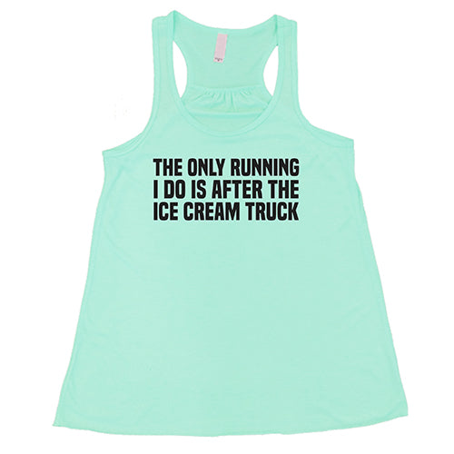 Funny Running After Ice Cream Truck T-Shirt - Humorous Graphic Tee for Men & Women - Perfect for Summer Outings & Casual Wear
