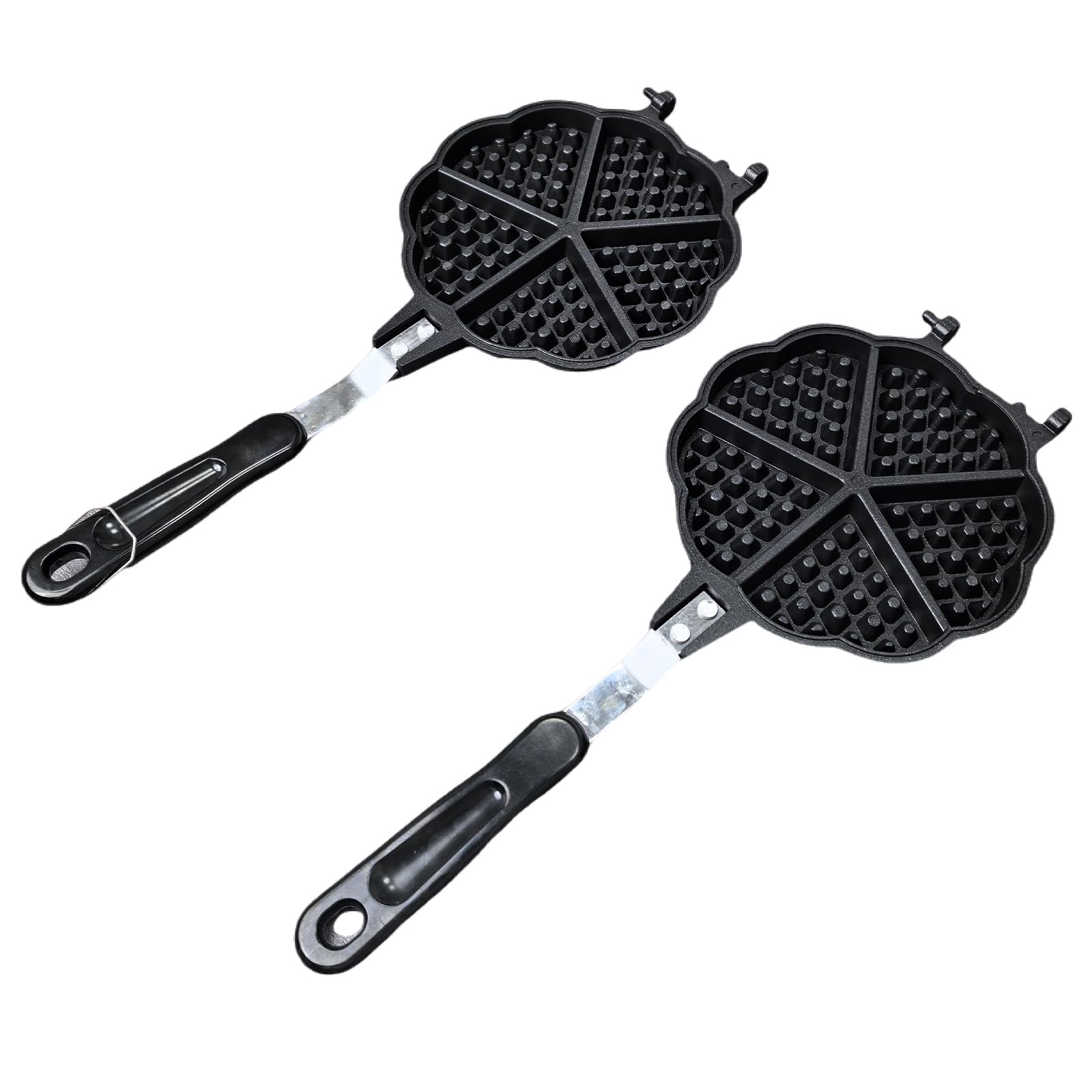 Heart Shaped Waffle Maker - 2.5 Inch Mini Cast Aluminum Waffle Pan for Valentine's Day Breakfast, Romantic Dates & Sweetheart Gifts - Perfect for Couples, Anniversaries and Special Occasions