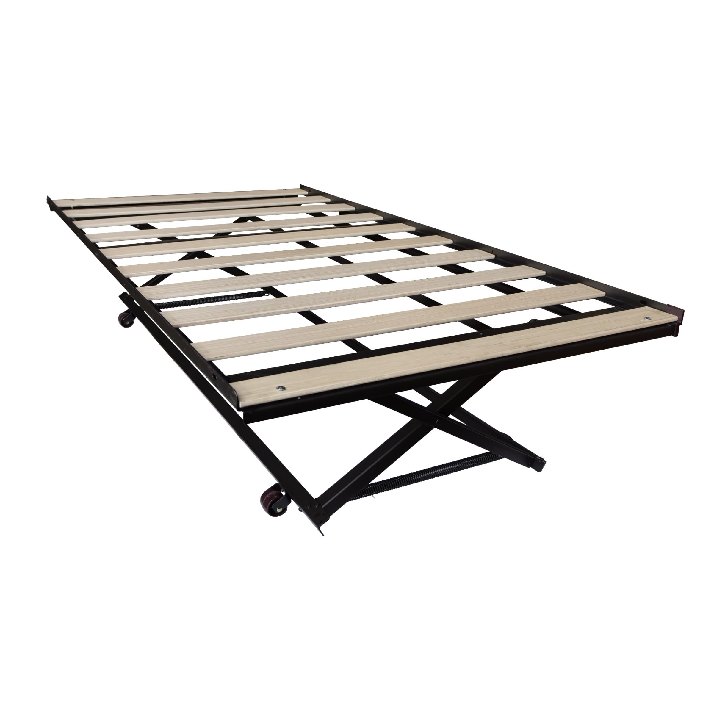 HILLSDALE FURNITURE Space-Saving Pop Up Trundle Bed with Storage - Perfect for Guest Rooms, Kids' Rooms & Small Apartments