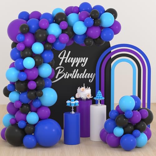 Purple Blue Black