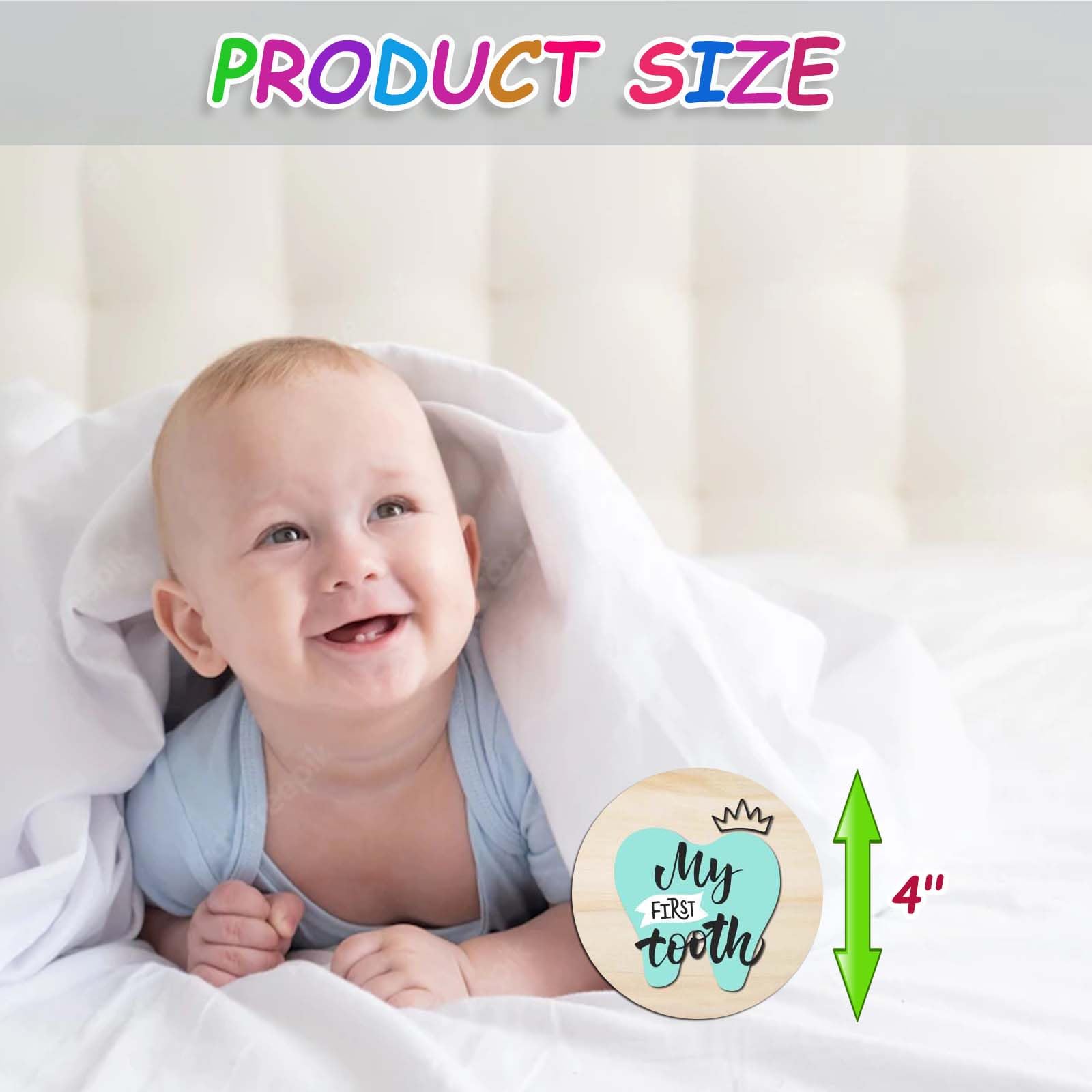 Baby Monthly Milestone Cards Set for Newborns - Gender Neutral First Year Photo Props with Organza Gift Bag | Perfect for Baby Showers, Monthly Photos & Special Moments Capturing