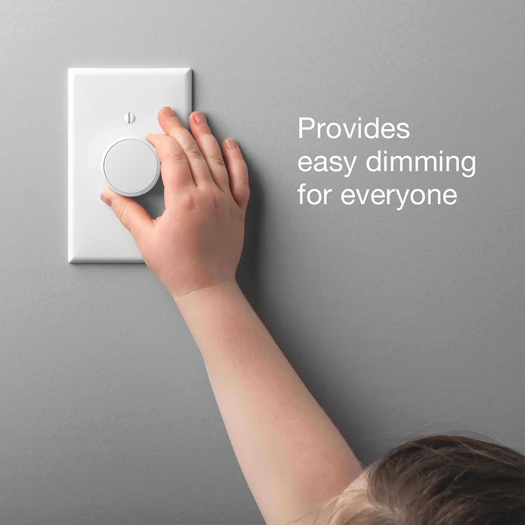 Lutron Aurora Smart Bulb Dimmer Switch (2 Pack) - Compatible with Philips Hue Smart Bulbs | Z3-1BRL-WH-L0-2 | White | Perfect for Bedroom, Living Room & Smart Home Lighting Control
