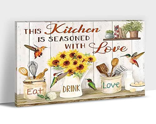 Rustic Kitchen Canvas Framed-04