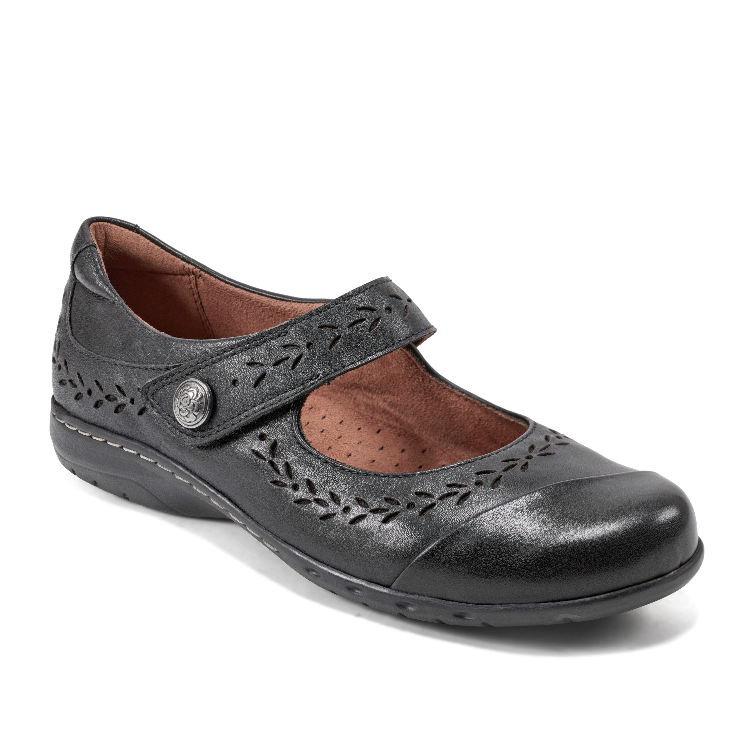Women's Perry Casual Mary Jane Ballet Flats - Comfortable Slip-On Shoes for Work, Walking & Everyday Wear | Non-Slip Sole & Cushioned Insole | Perfect for Office, Travel & Outfits