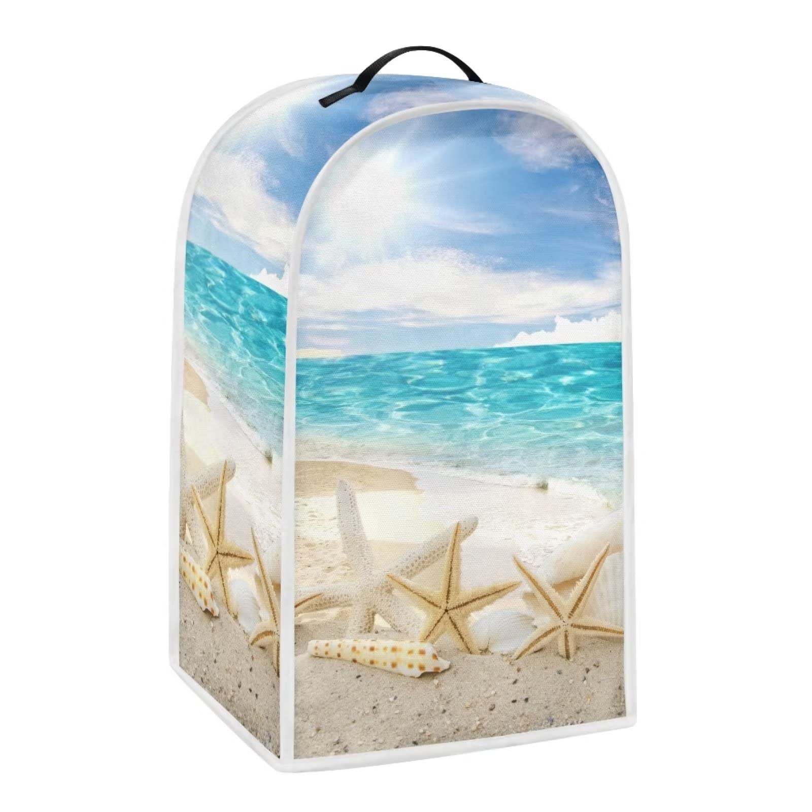 **Starfish Print Universal Blender Cover - Dustproof Kitchen Appliance Protector with Top Handle, Fits Most Blenders, Juicers & Food Processors - Perfect for Beach-Themed Kitchens & Outdoor Entertaining**
