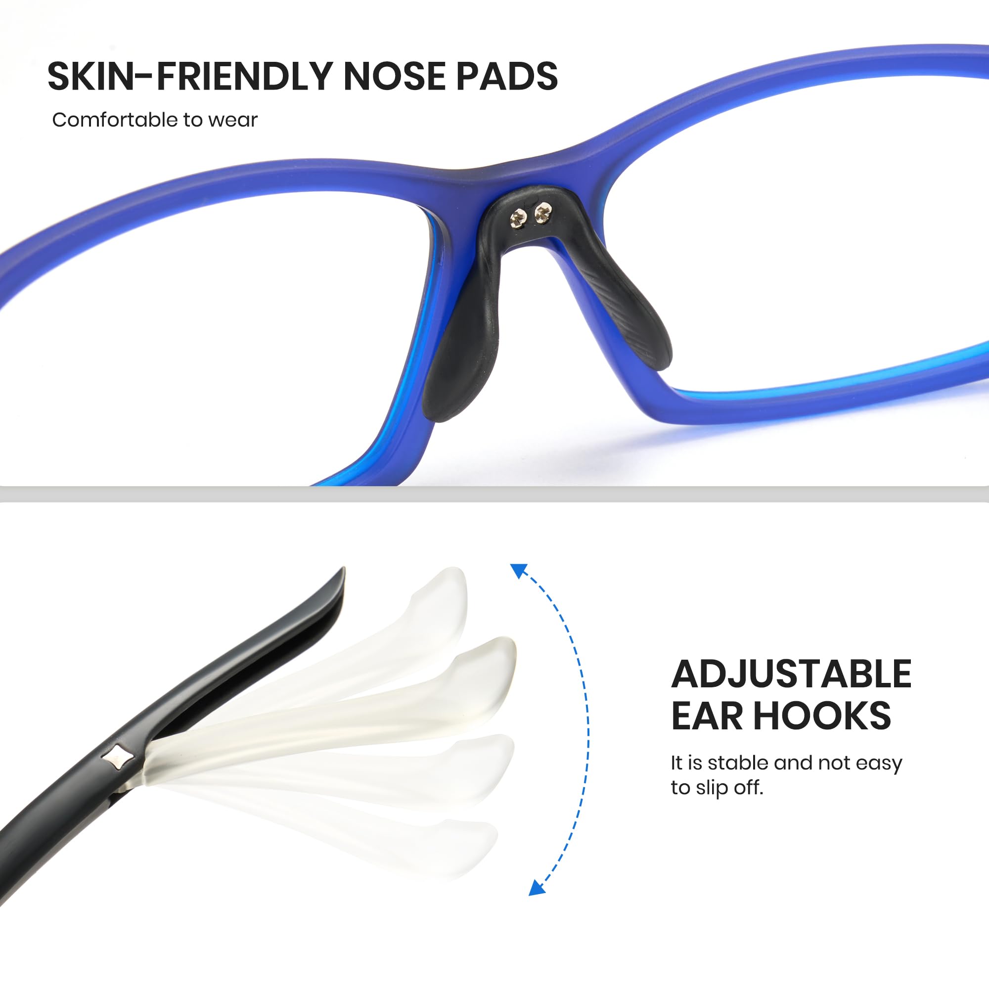 Cyxus Blue Light Blocking Glasses for Men & Women - Computer Glasses, Screen Protection, Gaming Glasses (Model 8161) - Reduce Eye Strain for Work, Gaming & Digital Screen Use