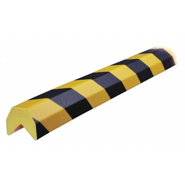 Black & Yellow Pentagon Corner Guard - Heavy Duty Edge Protector for Walls & Furniture - Perfect for Home, Office & Warehouse Safety