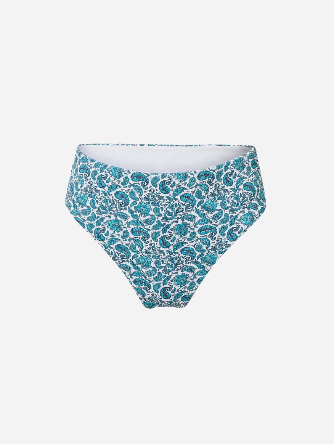 Eco-Friendly Recycled Polyamide Bikini Bottom - Stylish Paisley Print Swimwear for Women | Perfect for Beach Vacations, Pool Parties & Summer Getaways