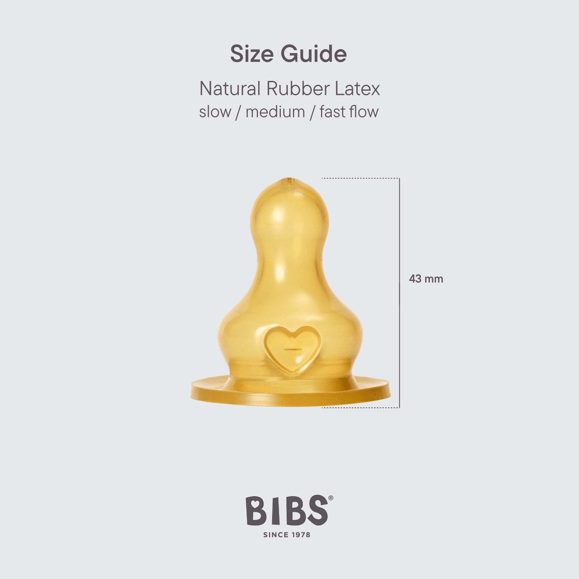 BIBS Baby Bottle Latex Nipple 2-Pack | Natural Rubber Pacifier for Newborns & Infants | Perfect for Breastfeeding Transition & Soothing